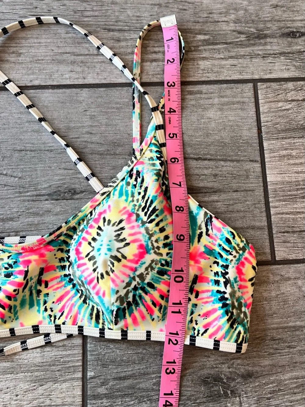 Billabong Bikini Set Size Medium NWT Tie Dye Reversible Bottoms Beach Surf